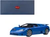 Diecast Model Autoart Bugatti Eb110 Ss Super Sport French Racing Blue With Silver Wheels 1/18 Model Car By Autoart