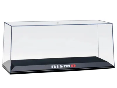 Diecast Model Autoart Collectible Display Show Case With Black Plastic Base "nismo" For 1/18-1/24 Scale Model Cars By Auto In Transparent