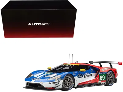 Diecast Model Autoart Ford Gt #69 Ryan Briscoe - Richard Westbrook - Scott Dixon "ford Chip Ganassi Team Usa" 24h Le Mans In Blue