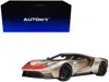 Diecast Model Autoart Ford Gt Heritage Edition #5 "holman Moody" Gold Metallic With Red And White Graphics 1/18 Model Car