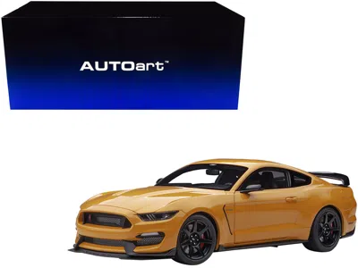 Diecast Model Autoart Ford Mustang Shelby Gt-350r Orange Fury Metallic 1/18 Model Car By Autoart In Brown