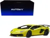 Diecast Model Autoart Lamborghini Aventador Svj Giallo Tenerife / Pearl Yellow 1/18 Model Car By Autoart
