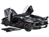 Diecast Model Autoart Lamborghini Aventador Svj Nero Nemesis Matt Black 1/18 Model Car By Autoart