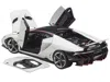 Diecast Model Autoart Lamborghini Centenario Bianci Isis / Solid White With Carbon Top 1/18 Model Car By Autoart