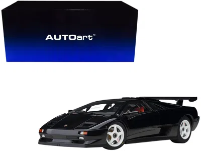 Diecast Model Autoart Lamborghini Diablo Sv-r Deep Black 1/18 Model Car By Autoart