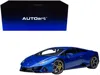 Diecast Model Autoart Lamborghini Huracan Evo Blu Nethuns Blue 1/18 Model Car By Autoart