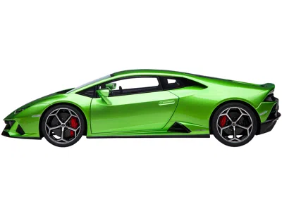 Diecast Model Autoart Lamborghini Huracan Evo Verde Selvans Green Metallic 1/18 Model Car By Autoart