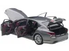 Diecast Model Autoart Lexus Ls500h Manganese Luster Gray Metallic With Crimson And Black Interior 1/18 Model Car By Autoar