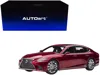 Diecast Model Autoart Lexus Ls500h Morello Red Metallic With Chrome Wheels 1/18 Model Car By Autoart