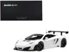 Diecast Model Autoart Mclaren 12c Gt3 White 1/18 Diecast Model Car By Autoart