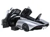 Diecast Model Autoart Mclaren Speedtail Supernova Silver Metallic With Black Top And Suitcase Accessories 1/18 Model Car B