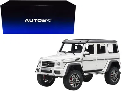 Diecast Model Autoart Mercedes Benz G500 4x4 2 Gloss White 1/18 Model Car By Autoart
