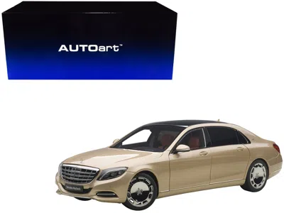 Diecast Model Autoart Mercedes Maybach S Class S600 Champagne Gold 1/18 Model Car By Autoart In Neutral