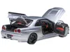 Diecast Model Autoart Nissan Nismo R34 Gt-r Z-tune Rhd (right Hand Drive) Silver Metallic 1/18 Model Car By Autoart