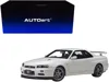 Diecast Model Autoart Nissan Skyline Gt-r (r34) V-spec Ii Rhd (right Hand Drive) White Pearl 1/18 Model Car By Autoart
