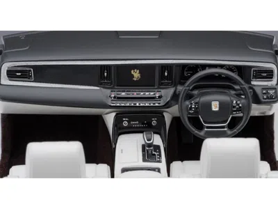 Diecast Model Autoart Toyota Century Open Car Convertible Rhd (right Hand Drive) Black With White Interior 1/18 Model Car