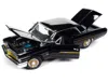 Diecast Model Autoworld 1962 Pontiac Grand Prix "fireball Roberts Edition" Starlight Black With Gold Stripes 1/18 Diecast Mo