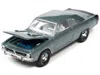 Diecast Model Autoworld 1971 Dodge Dart Swinger 340 Special Light Metal Gray Metallic With Black Tail Stripe "vintage Muscle