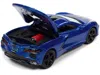 Diecast Model Autoworld 2020 Chevrolet Corvette Elkhart Lake Blue Metallic "sports Cars" Limited Edition 1/64 Diecast Model