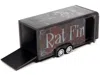 Diecast Model Autoworld 4-wheel Enclosed Car Trailer Dark Gray With Graphics "rat Fink" 1/64 Diecast Model By Auto World