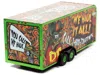 Diecast Model Autoworld 4-wheel Enclosed Car Trailer Green With Graphics "rat Fink: We Haul It All!" 1/64 Diecast Model By A