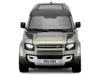 Diecast Model Bburago 2022 Land Rover Defender 110 Green Metallic With Black Top And Sunroof 1/24 Diecast Model Car By Bbu