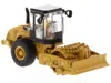 Diecast Model Diecast Masters Cat Caterpillar Cs56 Padfoot Drum Vibratory Soil Compactor With Operator "high Line" Series 1/87 (ho