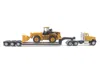 Diecast Model Diecast Masters Cat Caterpillar Ct681 Day Cab Tractor Yellow With Lowboy Trailer And Cat 950g Wheel Loader Yellow 1/