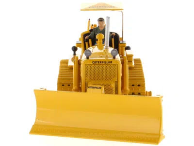 Diecast Model Diecast Masters Cat Caterpillar D7c Track-type Tractor Dozer Yellow With Operator "vintage Series" 1/50 Diecast Mode