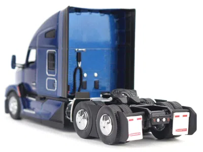 Diecast Model Diecast Masters Kenworth T680 Truck Tractor Deep Cerulean Blue Metallic "transport Series" 1/50 Diecast Model By Die