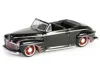 Diecast Model Greenlight 1947 Ford Deluxe Convertible Lowrider Black Wit H Red Graphics "california Lowriders" Series 5 1/64