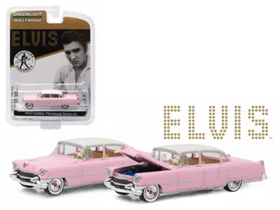 Diecast Model Greenlight 1955 Cadillac Fleetwood Series 60 Special Elvis Presley "pink Cadillac" (1935-1977) 1/64 Diecast Mod