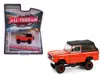 Diecast Model Greenlight 1969 Ford Bronco Poppy Red With Black Soft Top "all Terrain" Series 16 1/64 Diecast Model Car By Gre