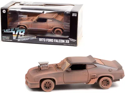 Diecast Model Greenlight 1973 Ford Falcon Xb (weathered Version) "last Of The V8 Interceptors" (1979) Movie 1/24 Diecast Mode In Brown