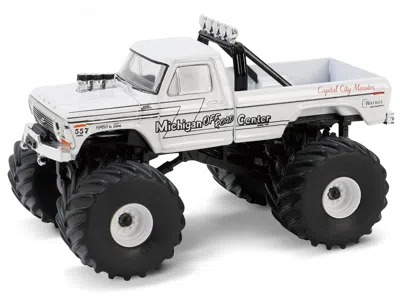 Diecast Model Greenlight 1978 Ford F-250 Monster Truck White "capitol City Monster" "kings Of Crunch" Series 15 1/64 Diecast In Gray