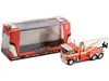 Diecast Model Greenlight 1984 Freightliner Fla 9664 Tow Truck Orange And White With Brown Graphics 1/43 Diecast Model Car By
