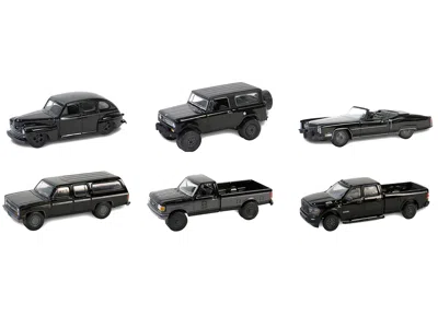 Diecast Model Greenlight Black Bandit 6 Piece Set Series 29 1/64 Diecast Model Cars By Greenlight
