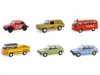 Diecast Model Greenlight Club Vee-dub Series 19 Set Of 6 Pieces 1/64 Diecast Model Cars By Greenlight