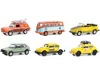 Diecast Model Greenlight Club Vee V-dub Set Of 6 Pieces Series 16 1/64 Diecast Model Cars By Greenlight