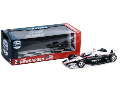 Diecast Model Greenlight Dallara Indycar #2 Josef Newgarden "hitachi" Team Penske "ntt Indycar Series" (2023) 1/18 Diecast Mo In Black