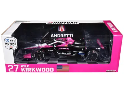 Diecast Model Greenlight Dallara Indycar #27 Kyle Kirkwood "autonation" Andretti Autosport "ntt Indycar Series" (2024) 1/18 D In Black
