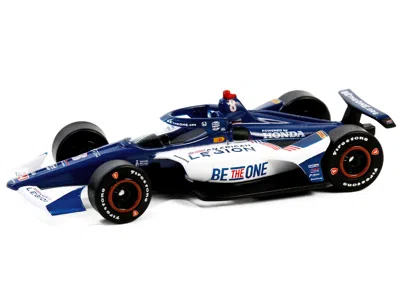 Diecast Model Greenlight Dallara Indycar #8 Linus Lundqvist "the American Legion" Chip Ganassi Racing "ntt Indycar Series" (2 In White