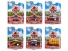 Diecast Model Greenlight Down On The Farm Series Set Of 6 Pieces Release 7 1/64 Diecast Models By Greenlight