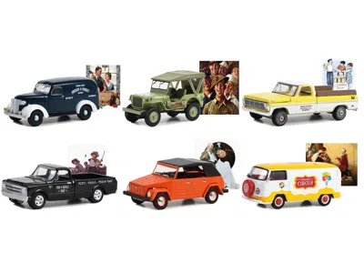 Diecast Model Greenlight Norman Rockwell Set Of 6 Pieces Series 5 1/64 Diecast Model Cars By Greenlight In Neutral