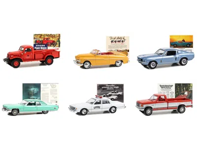 Diecast Model Greenlight Vintage Ad Cars Set Of 6 Pieces Series 9 1/64 Diecast Model Cars By Greenlight In Multi
