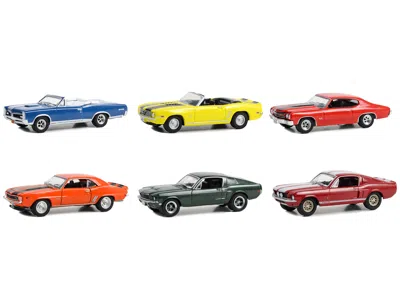 Diecast Model Greenlight Woodward Dream Cruise Set Of 6 Pieces Series 1 1/64 Diecast Model Cars By Greenlight In Multi