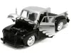 Diecast Model Jada 1953 Chevrolet 3100 Pickup Truck Silver Metallic With Black Flames With Extra Wheels "just Trucks" S