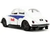 Diecast Model Jada 1959 Volkswagen Beetle "holt" White With Blue Graphics And Boxing Gloves Accessory "punch Buggy" Ser