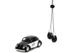 Diecast Model Jada 1959 Volkswagen Beetle "punch Buggy" Black And White And Boxing Gloves Accessory "punch Buggy" Serie