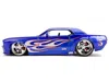 Diecast Model Jada 1965 Ford Mustang #5 "l. John's Racing" Candy Blue With Flame Graphics "bigtime Muscle" Series 1/24